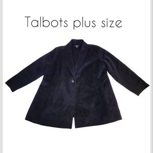 Talbots Plus Size Women's Blazer Size 16W Color Black